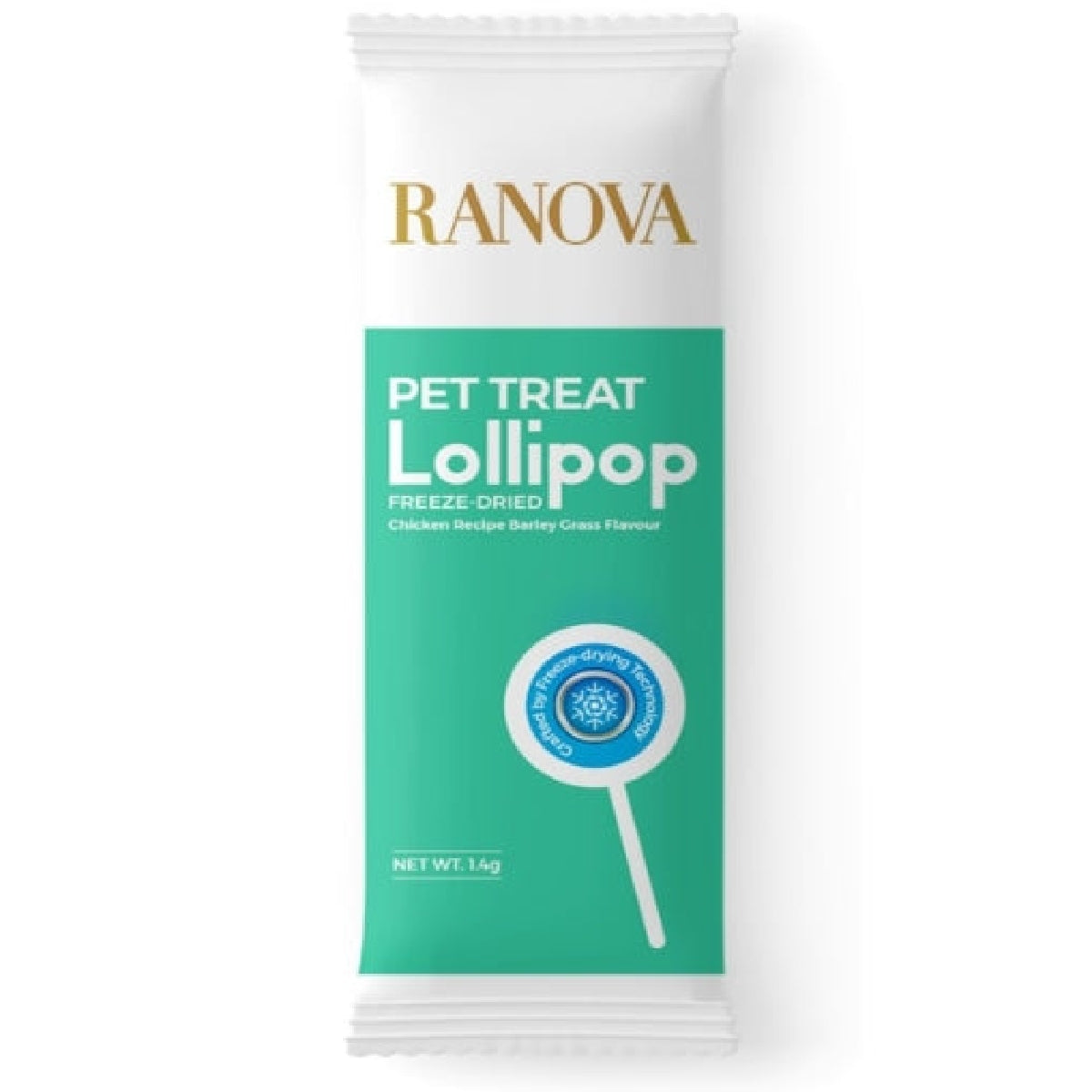 Ranova Pet Treat Lollipop Freeze-Dried (Chicken Recipe Barley Grass Flavour) 1.4g
